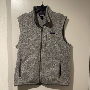 Patagonia Men’s Gray Fleece Vest Size Large
